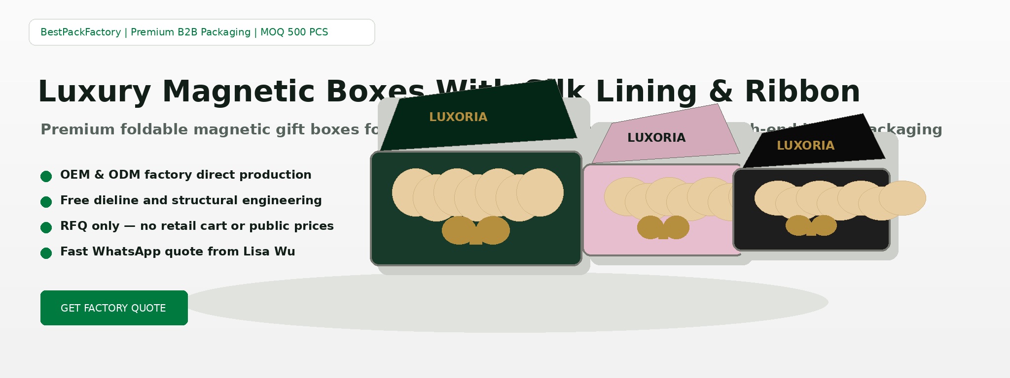Luxury Magnetic Boxes With Ribbon & Silk Insert