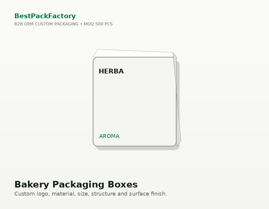 Bakery Packaging Boxes manufacturer MOQ 500 PCS
