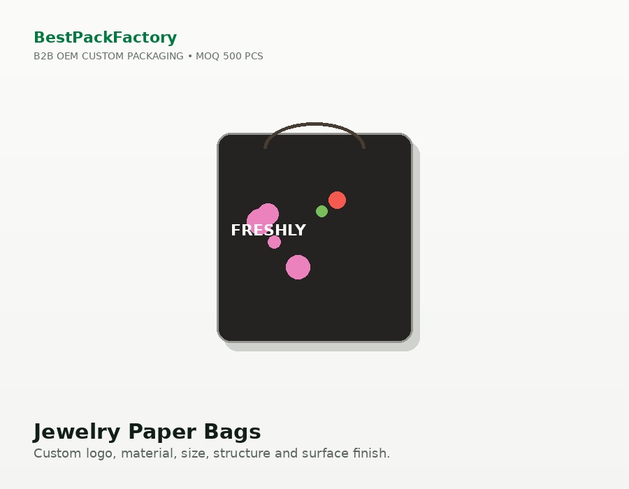 Jewelry Paper Bags manufacturer MOQ 500 PCS