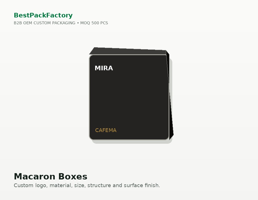 Macaron Boxes manufacturer MOQ 500 PCS