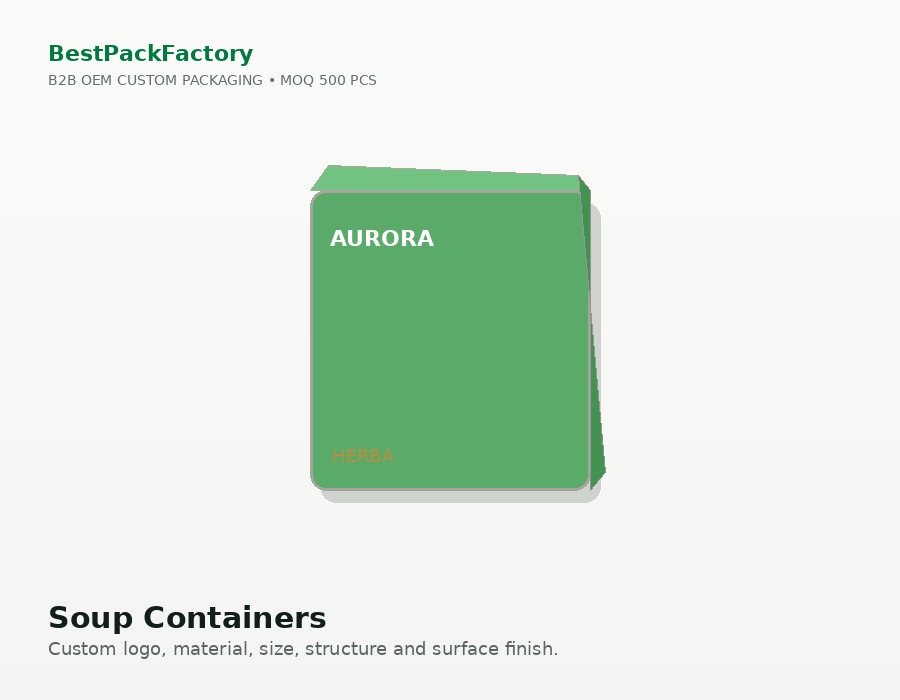 Soup Containers manufacturer MOQ 500 PCS